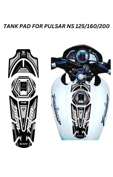 Full Tank Pad Compatible with Pulsar NS 125/160/200 | Pack Of 1